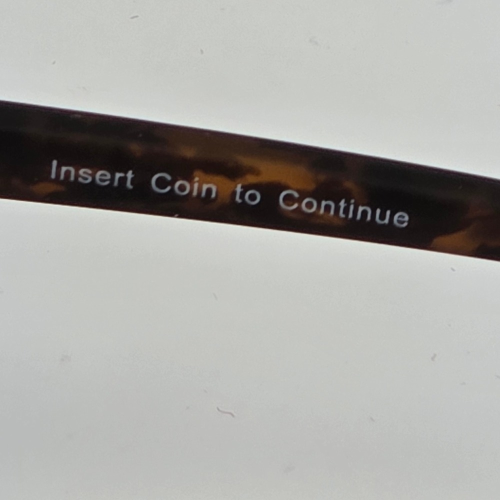 Goodr Insert Coin To Continue Blue Light Glasses Tortoise Brown Keyhole With Bag - Picture 12 of 12
